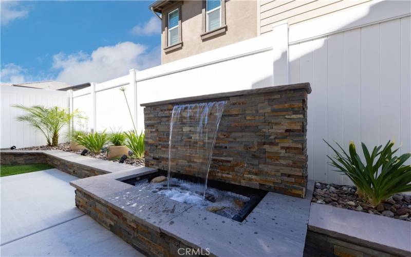 modern water feature