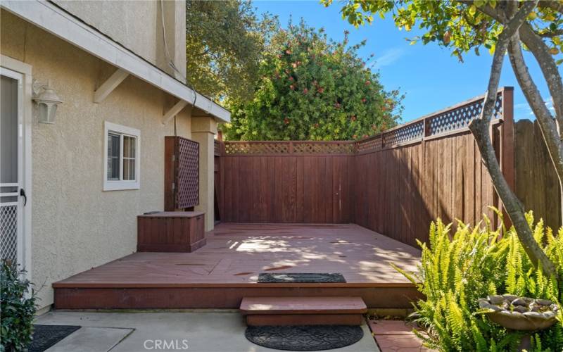 Back Yard Patio Deck