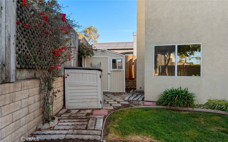 Back Yard & Storage Shed