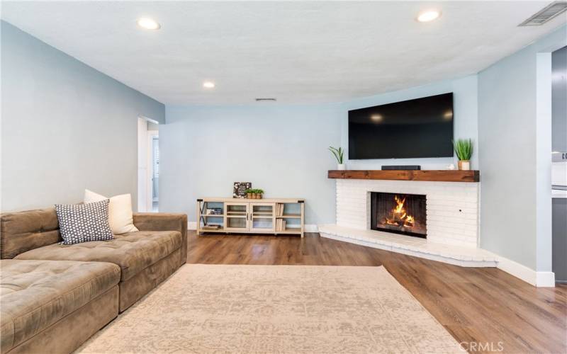 Fireplace with custom Mantle