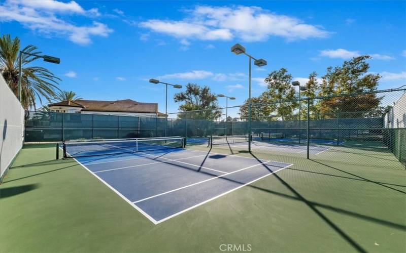 Pickleball / Paddle Tennis Courts (3) with LED Lighting for Nighttime Play