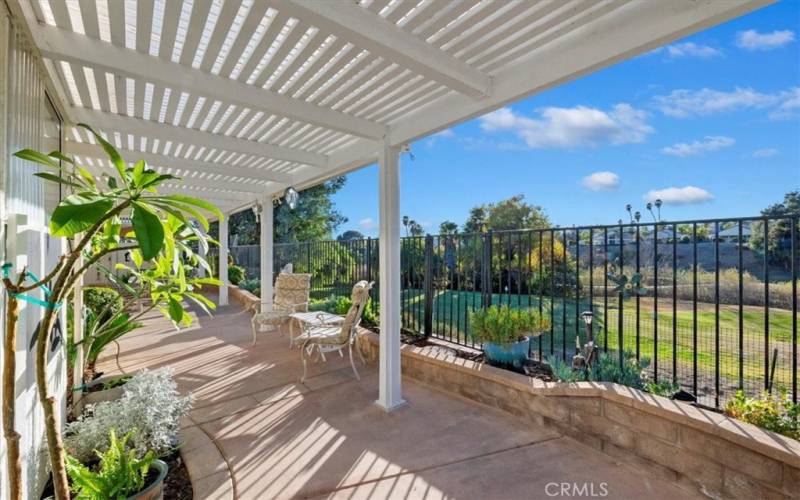 Covered Rear Patio with Golf Course View