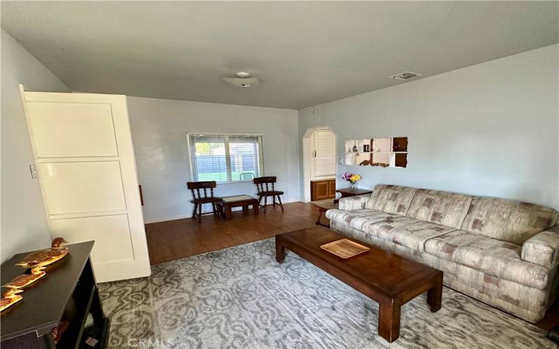 Living room also looks out on huge back yard!
