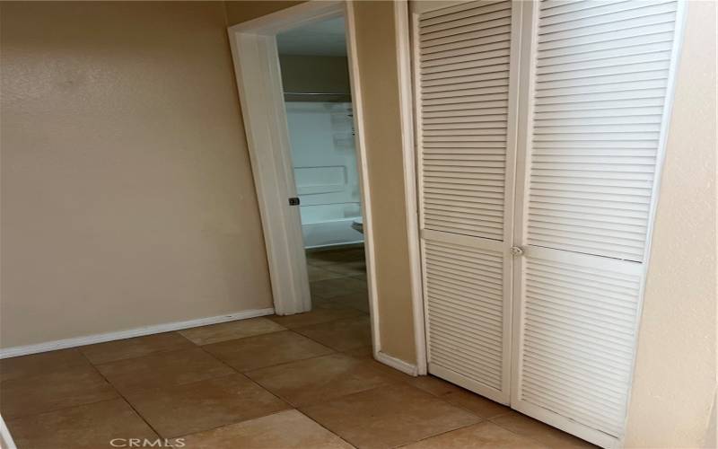 hallway and laundry closet