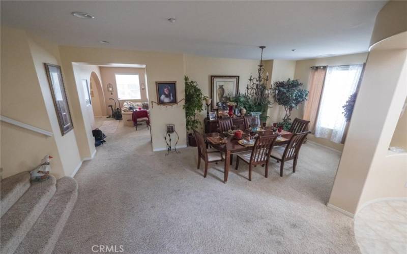 Entrance to Dining Room and Family Room