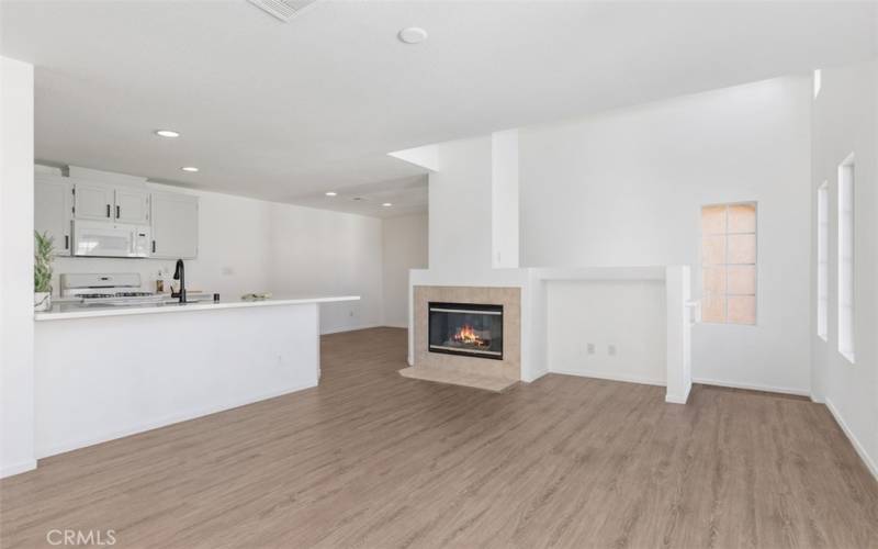 Dining Area to the Left of Fireplace