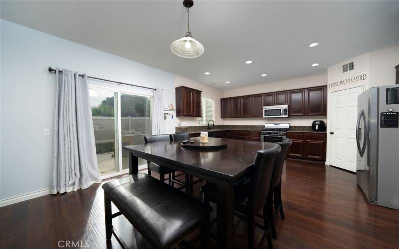 kitchen with dining area. Fantastic space.