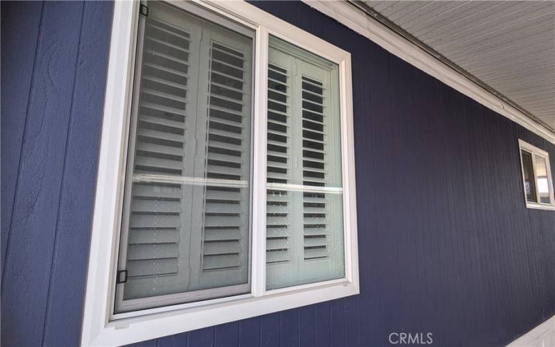 Dual Pane Windows Throughout and Plantation Shutters on nearly every window