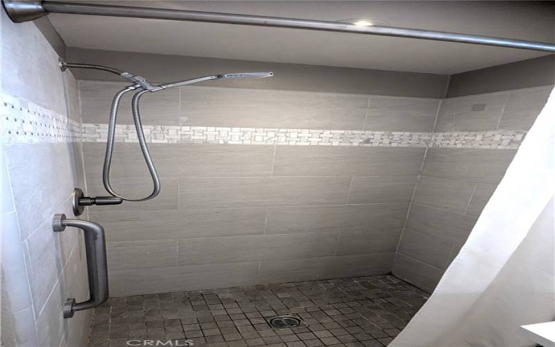 Easy Step-in Tiled Shower