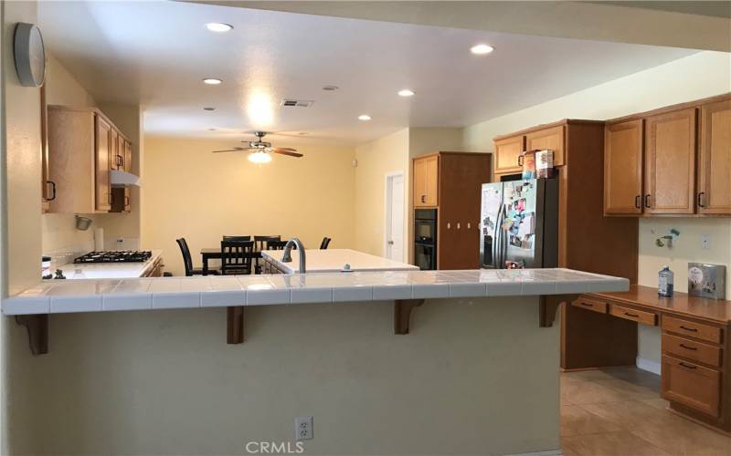 View kitchen from the family room