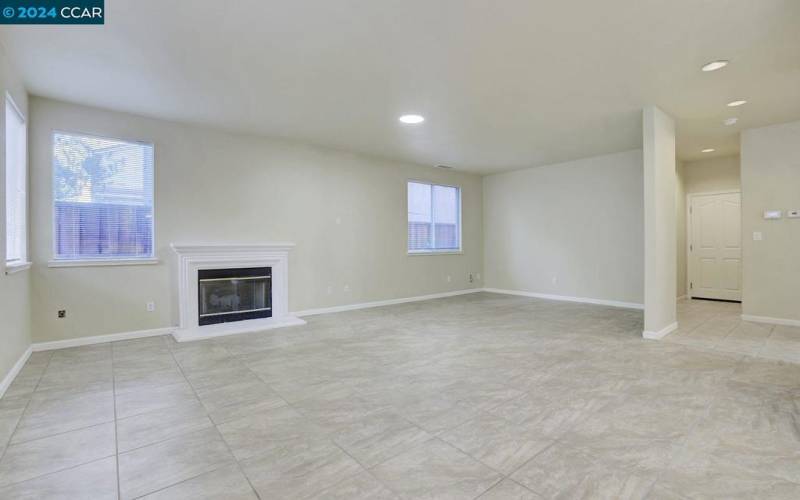 Family Room / Off the Kitchen w/ Fireplace