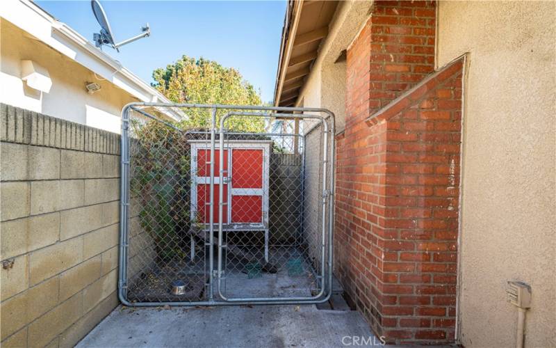 This cute chicken coop is a great addition!