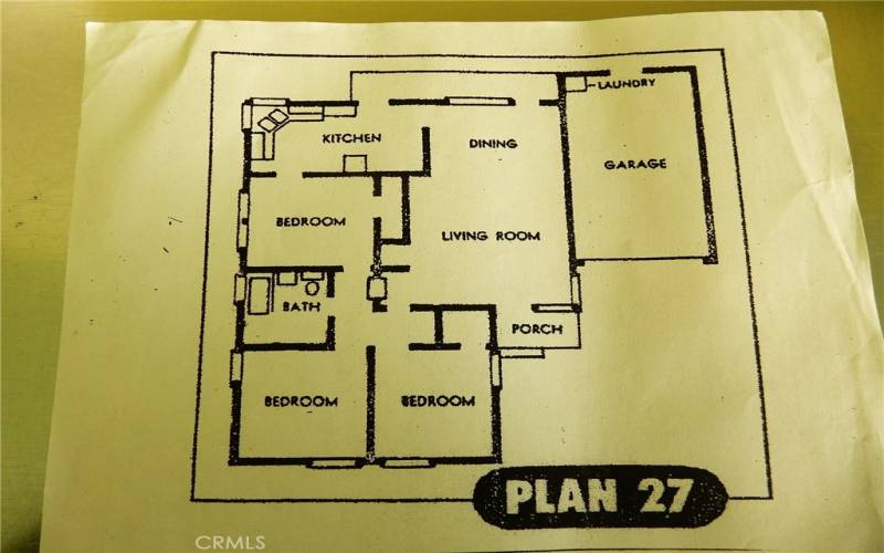 Floor plan of your new home.