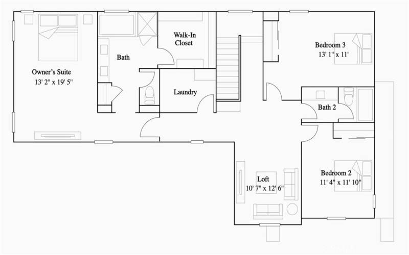 Residence 3 - Level 2 Floorplan