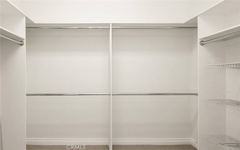 Spacious Walk In Closet