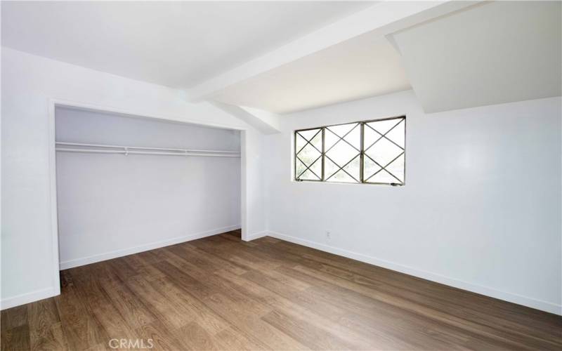 Bedroom 3 with large closet space.