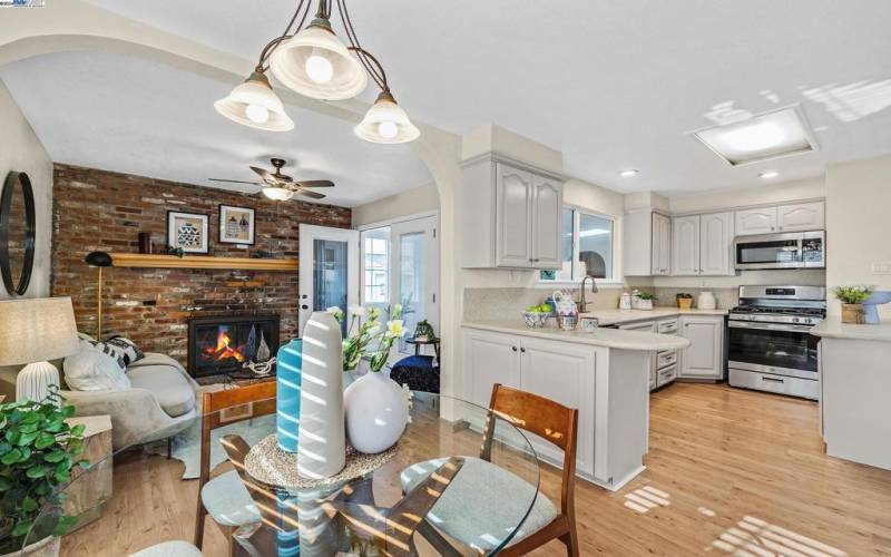 Dining area off of family room