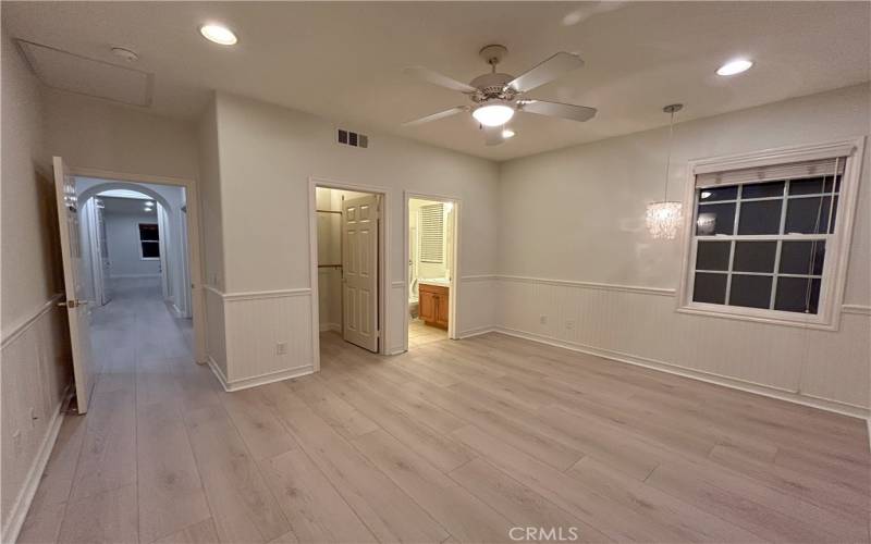 Bedroom 2 with own bathroom and walk in closet.