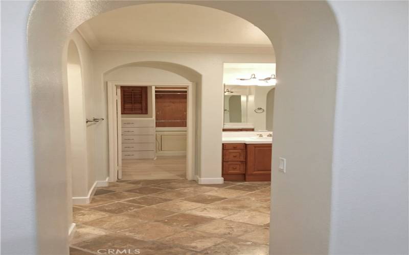 Master bathroom entrance