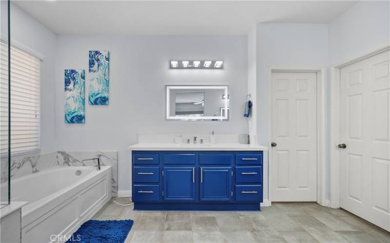 Master Bath with Soaking Tub and Walk In Shower