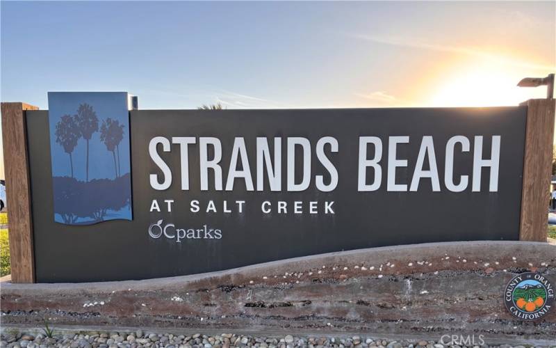 Strands Beach cross the street from the Complex