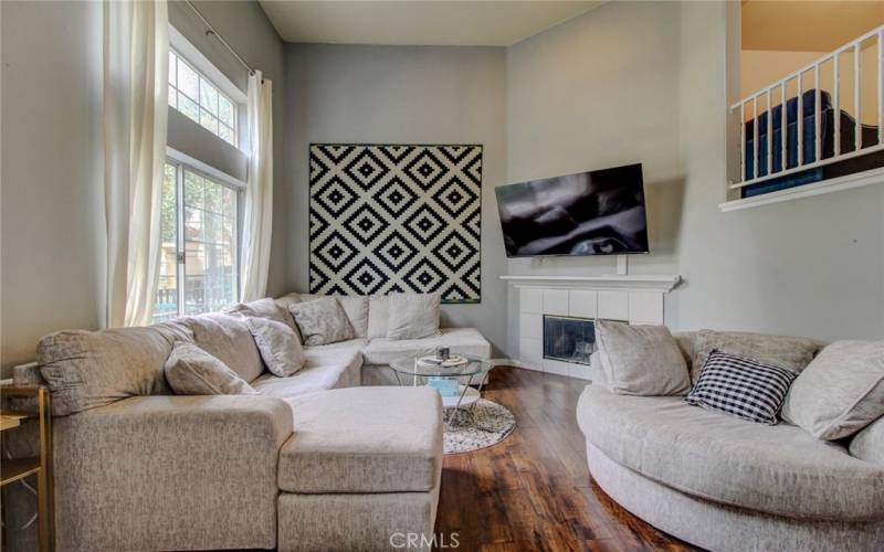 Living Room w/ Fireplace - 1st Floor