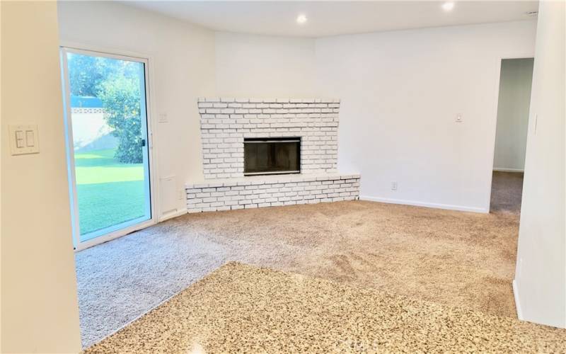 View to Family Room from Dinning Area