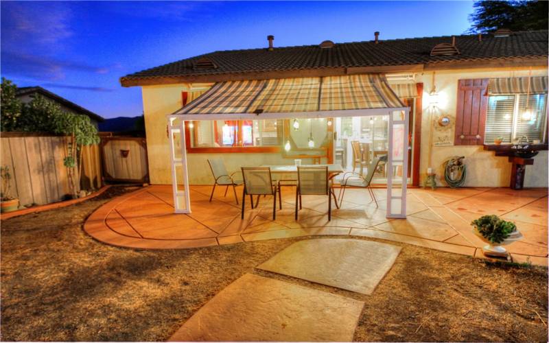 Covered Patio - Backyard