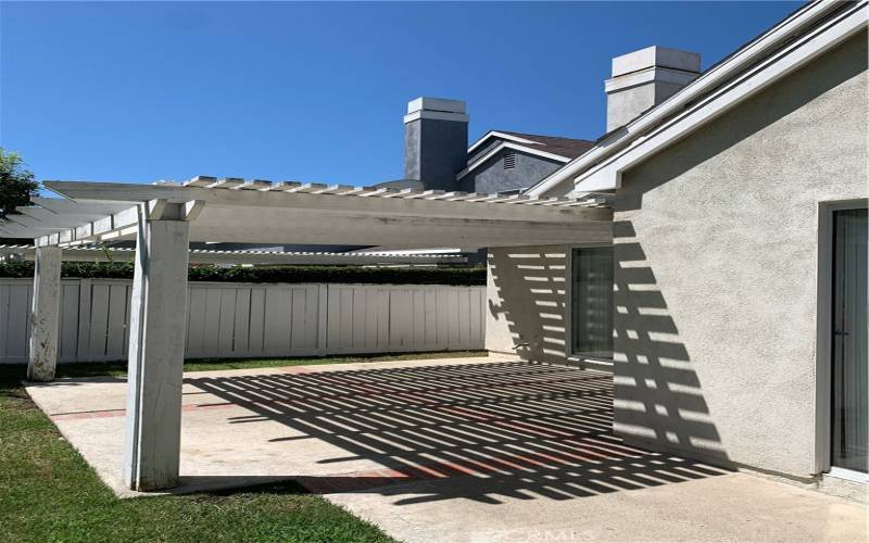 Backyard patio