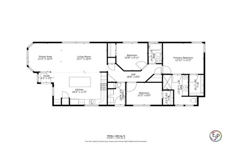 floorplan; buyer to verify square footage