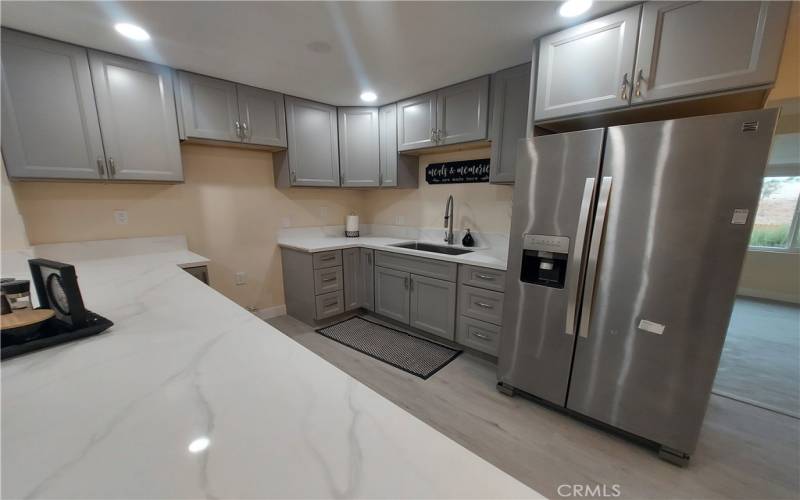 Kitchen with lots of cabinets