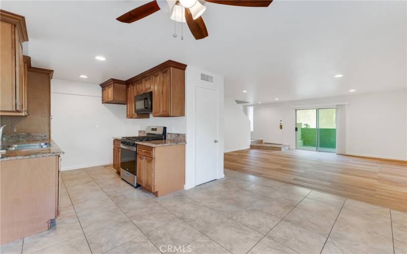 Kitchen and dining area