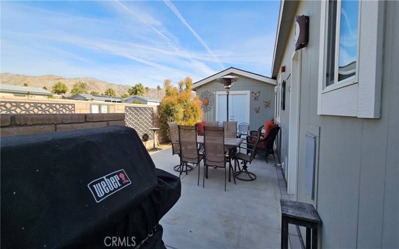 Natural Gas Grill on Back Patio