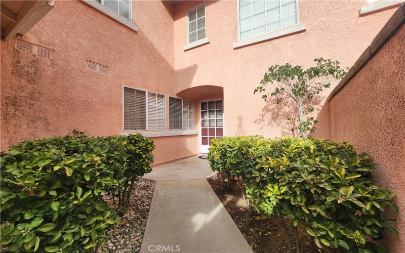 Front Patio/Gated Main Entrance