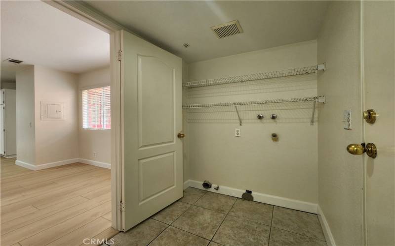 Laundry Room, view from Half Bath