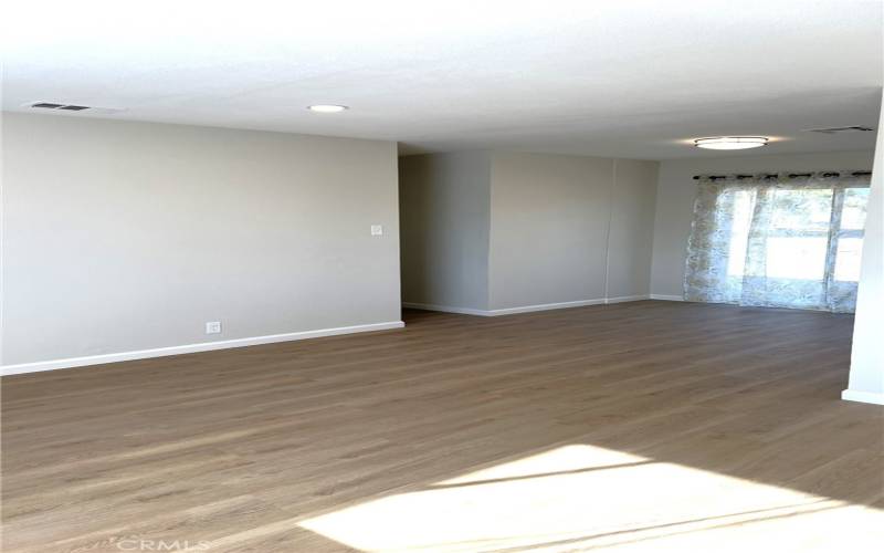 Open Living Room to  Dining Area