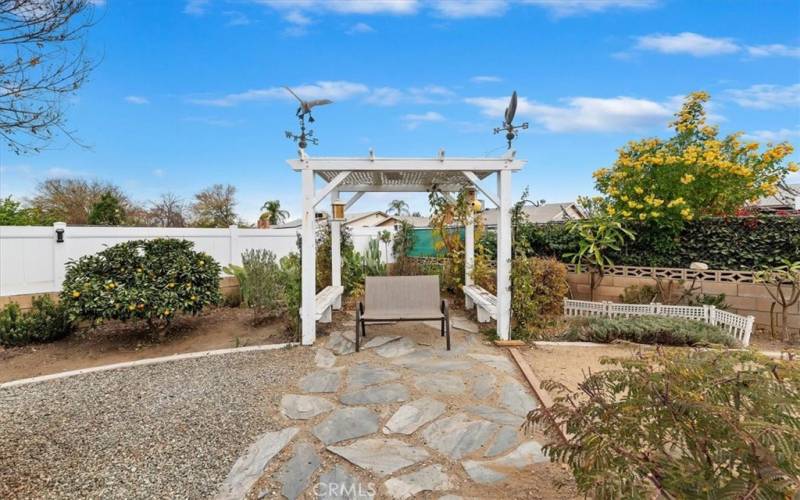 Pergola in Backyard