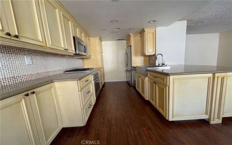 Kitchen with lots of storage space