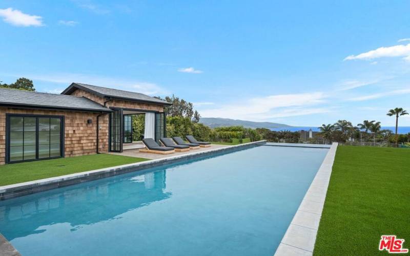 70 ft Pool with Ocean Views