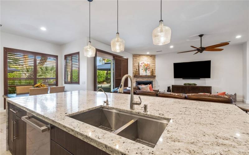 Kitchen island.