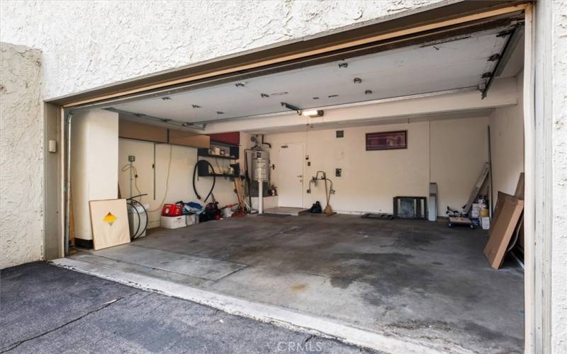 2 car private attached garage w 220 v outlet