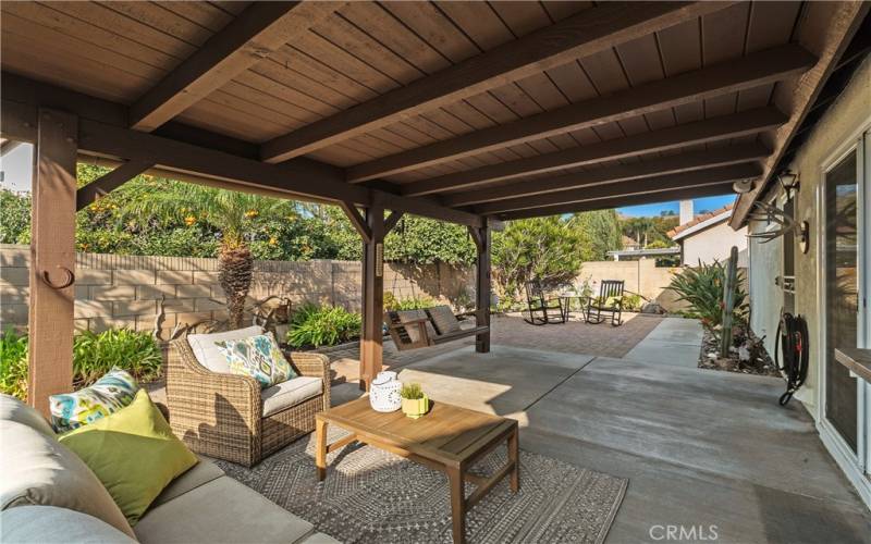 Enjoy the shade under this new patio cover