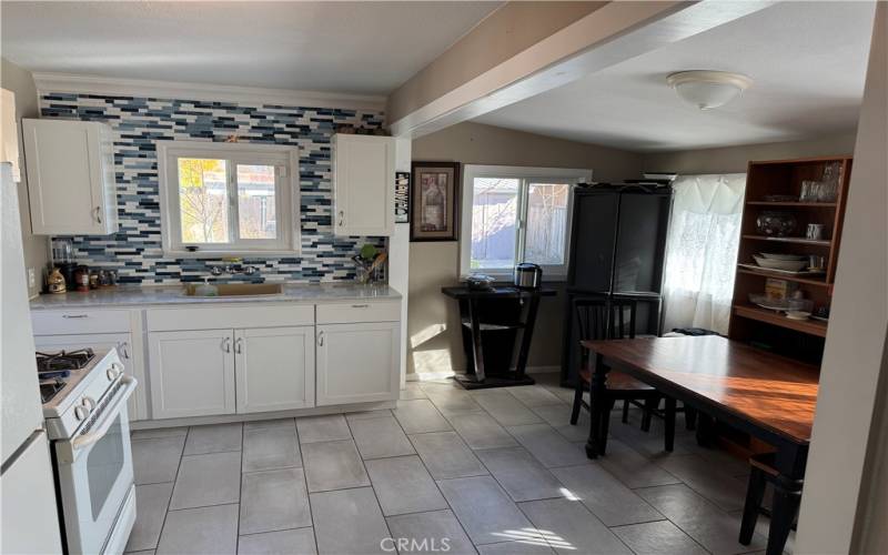 updated kitchen and dining area