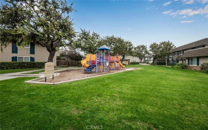 One of multiple playgrounds for children to burn off energy.