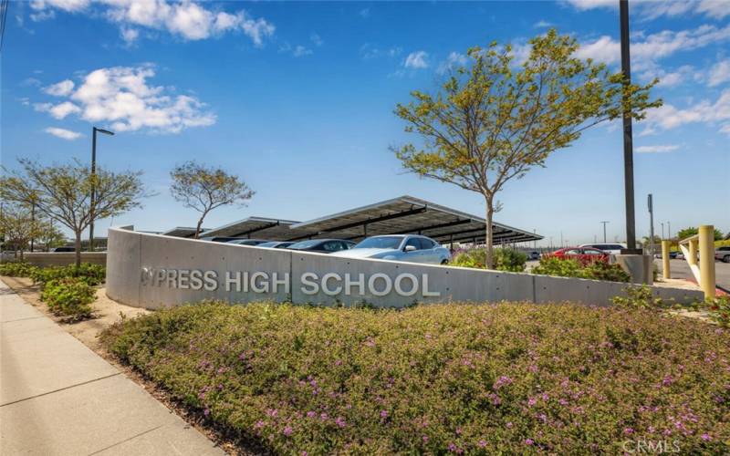 Highly-rated Cypress High School (9/10 on the GreatSchools web site).