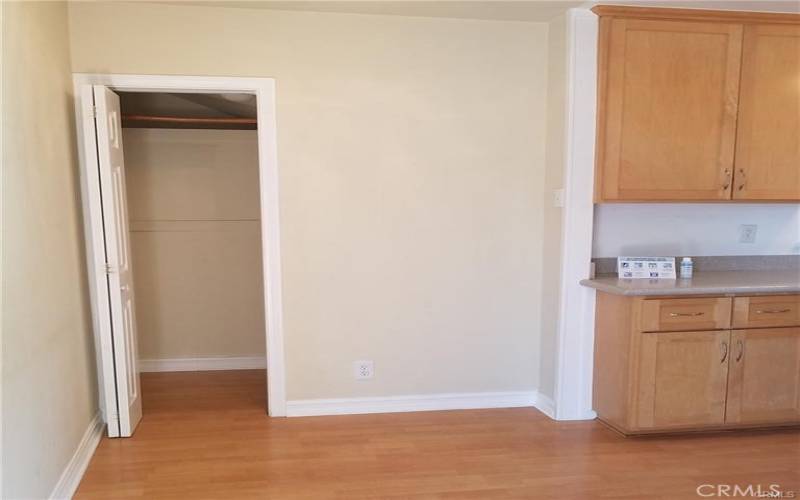 dining area with utility closet