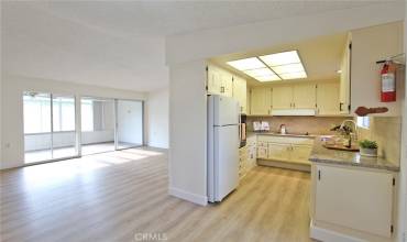 View from Dining Room to Living Room & Kitchen