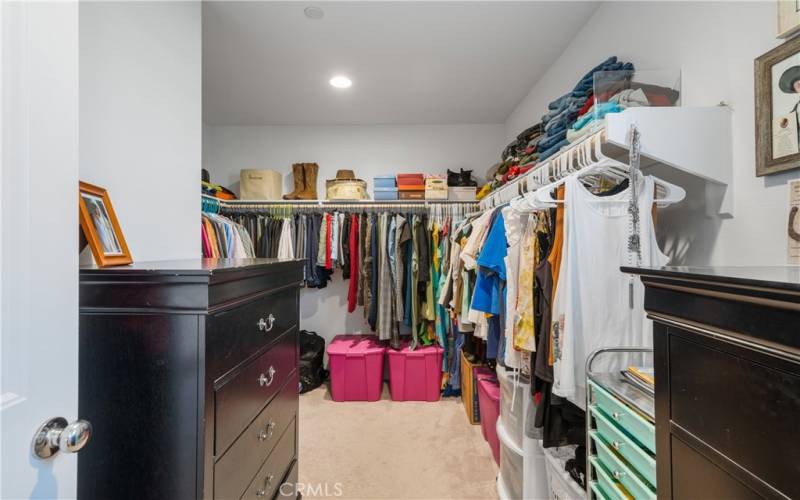 Large walk-In closet in primary