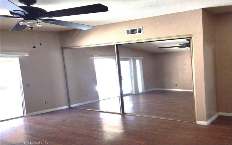 2nd Bedroom mirrored doors
