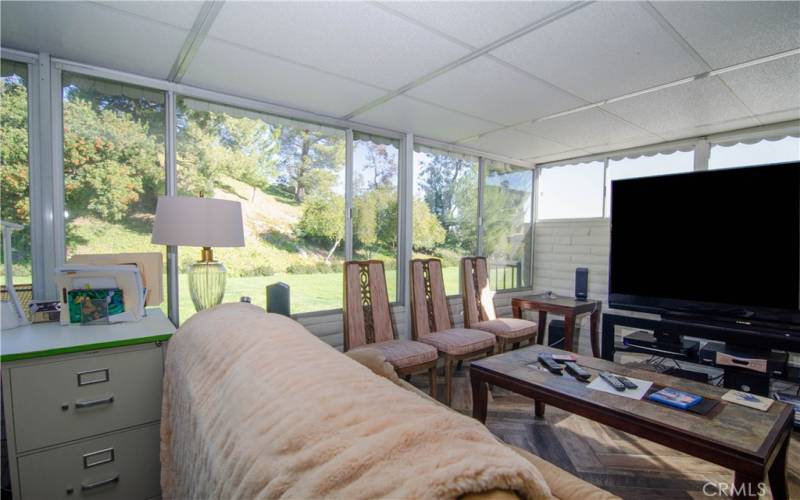 Enclosed sunroom / office / TV room